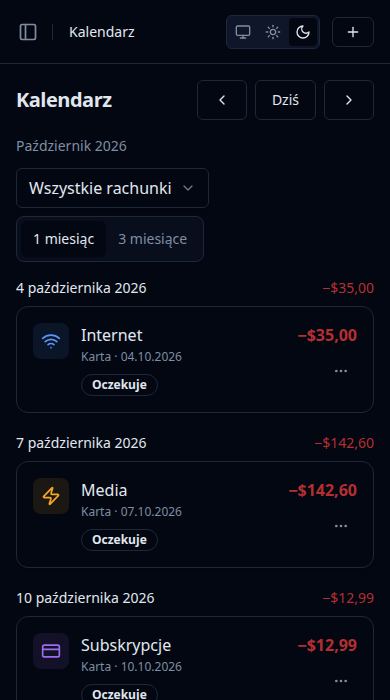 Zrzut ekranu: Kalendarz